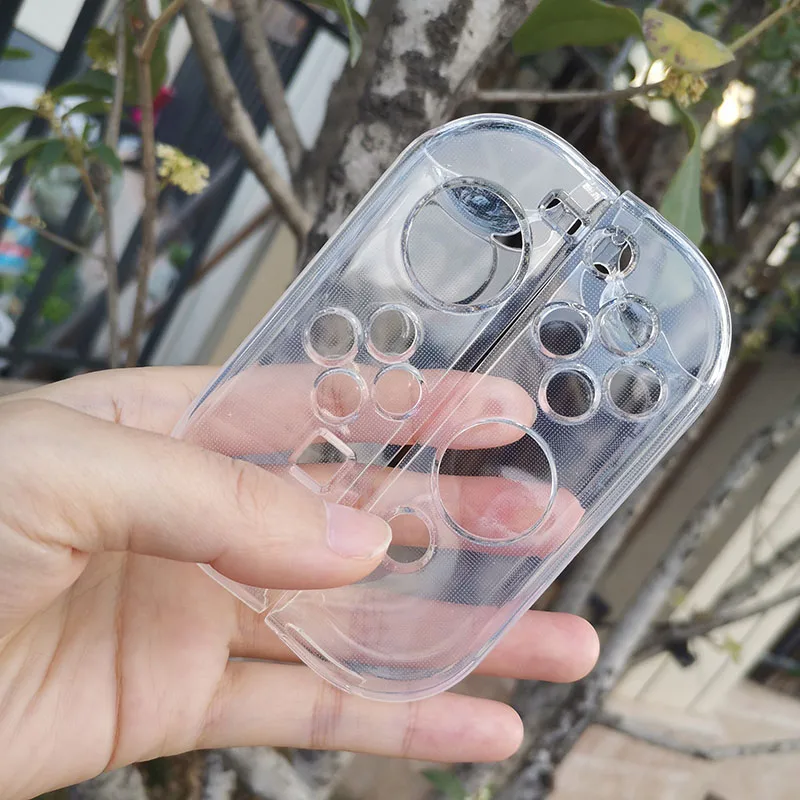 Soft TPU Transparent Shell Clear Protective Case Cover Glass Screen Protector for Switch OLED Game Console Accessories switch console case