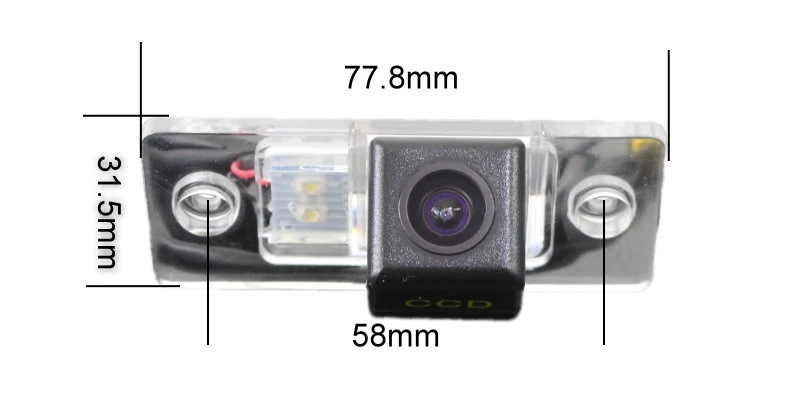for Volkswagen Touareg Tiguan Scirocco Rabbit Caribe Polo Sedan Night Vision Car Reverse Backup Parking Rear View Camera HD CCD (1)