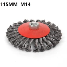 

105/115mm 4/4.5 Inch Twisted Wire Brush Sanding Disc Wire Wheel For Polishing Derusting Curved Angle Grinder