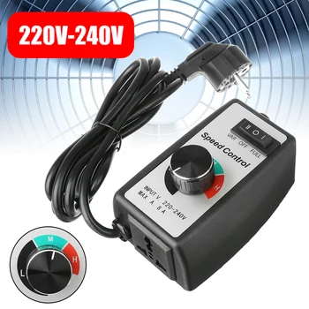 

New 220V-240V 8A Router Speed Control Electric Motor Rheostat Variable Speed Controller EU Plug For Lighting Fans Power Tools