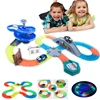 KACUU Glowing Race Track DIY Universal Accessories Ramp Turn Road Bridge Crossroads Toys For Children 1