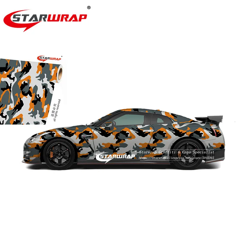 Starwrap Styling Stickers for car Vehicle body Waterproof PVC camouflage film Roof Sticker Camouflage Vinyl Film Vinyl Car Wrap