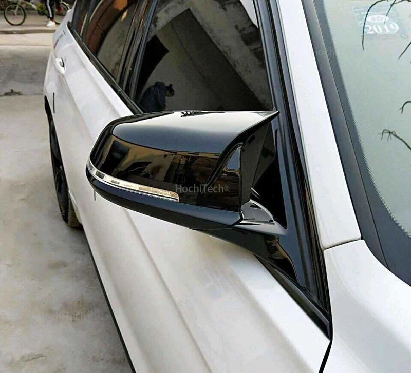 2 pieces Rearview Mirror Cover Cap Carbon Black for BMW Series 1 2 3 4 X M 220i 328i 420i F20 F21 F22 F23 F30 F32 F33 F36 X1 front fender car