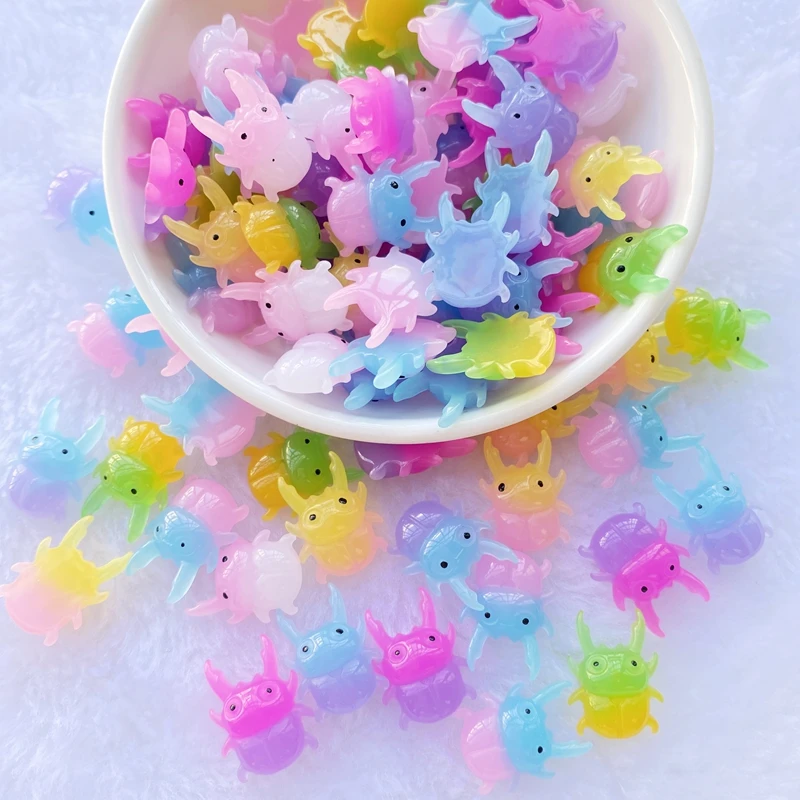 

100/200pcs New resin Colorful Mini two color Mixed bugs Flatback Kawaii Cabochons DIY Scrapbook Hair Bows Center E33
