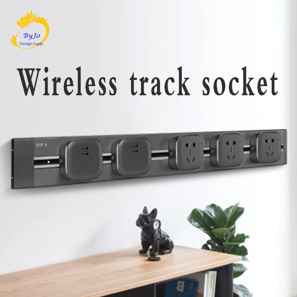 Track Socket 60cm Aluminum Alloy Track Wall Socket 3 Color 8000w Plug ...