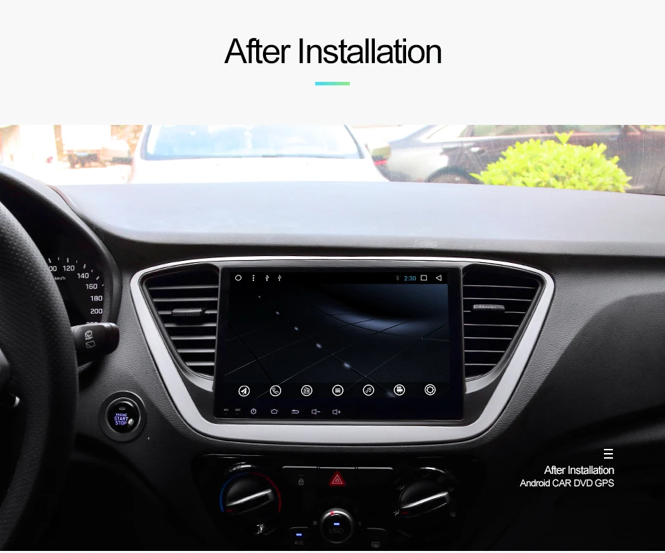 Top Uniway A17YN9071 android 9.0 car dvd for the new hyundai verna  solaris accent 2016  2017 car radio multimedia player gps stereo 3