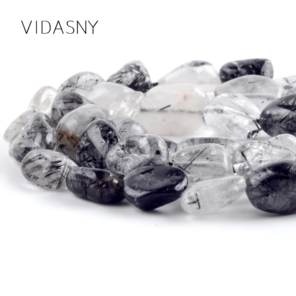Rutilated Quartz Натуральный необычный микс камень Агаты кристалл тигровый глаз нефриты минералы бусины для спейсеры для украшений Бусины для изготовления браслетов 15" - Цвет: Rutilated Quartz