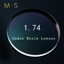 1,74 Линзы для очков по рецепту анти синий луч света компьютер GogglesCR-39 смолы Асферические стекла линзы для близорукости/дальнозоркости