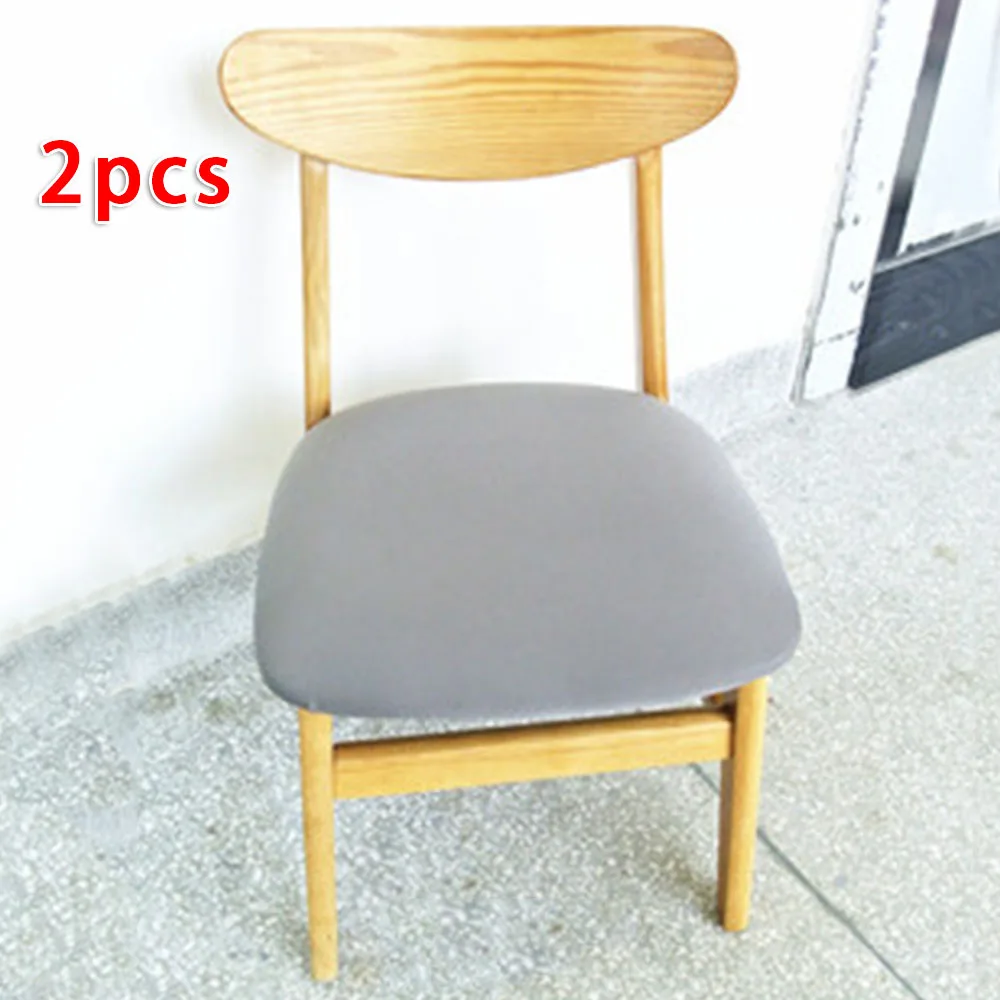 2 шт. растягивающийся съемный моющийся чехол для стула для столовой отеля новое поступление - Цвет: Gray