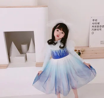 

Kids Dress 2020 New Autumn Winter Girls Mesh Lace Princess Dress Baby Child Fashion Clothes