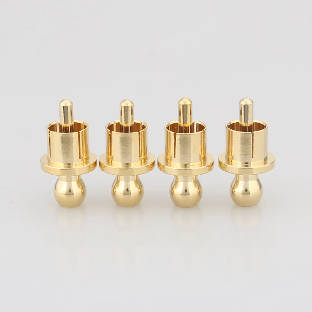 8 шт. позолоченный штекер RCA Короткий разъем электрической цепи Phono защитный