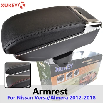 

Xukey Central Armrest For Nissan VERSA Sedan Latio Sunny 2012 - 2018 Console Center Black Storage Car Styling Box Ashtray 2014