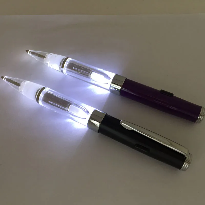 ACMECN Ball Pen with LED Light Cute Design 2 in 1 Multifunction Pen Light Up Penlight for Night Writing