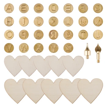 

38 Pcs Art Carving Craft Models Iron Tip Stencil Soldering Pyrography Woodworking Tool Wood Burning Pen for Leather Engineering