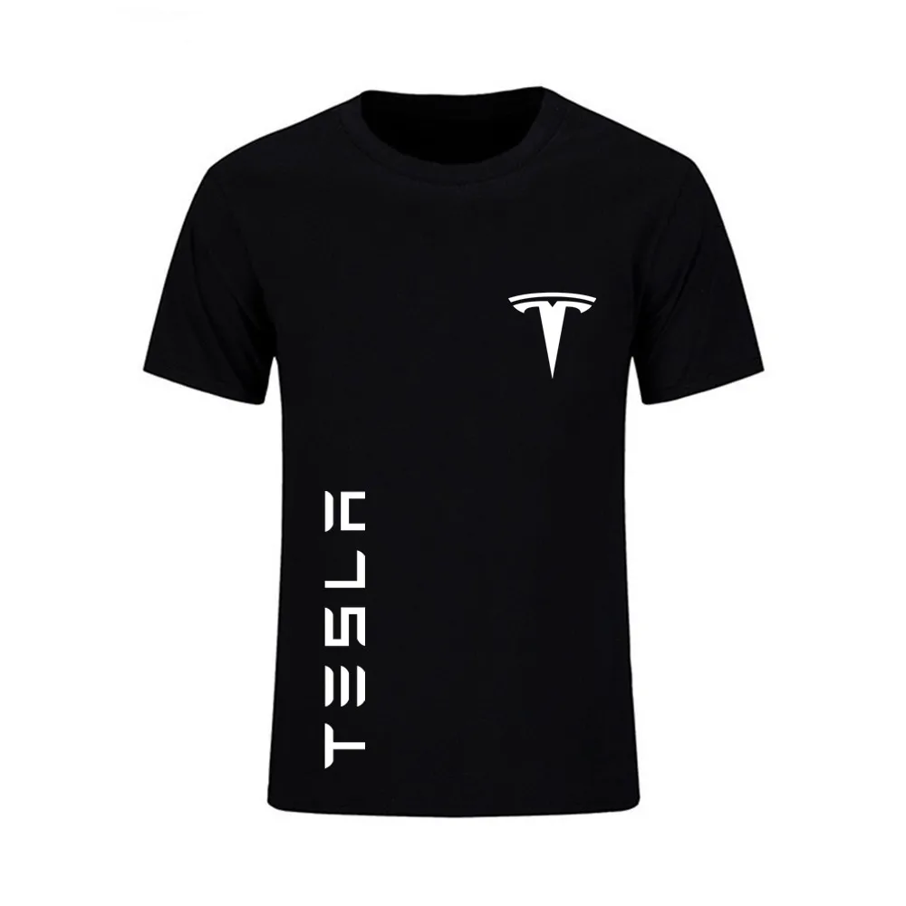 Футболка Tesla для мужчин и женщин модные хлопковые футболки оверсайз детские топы