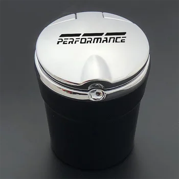 

For Bmw PERFORMANCE Car Ashtray Creative Personality Multi-function Car With LED Light Ashtray With Lid Car Ashtray Accessories