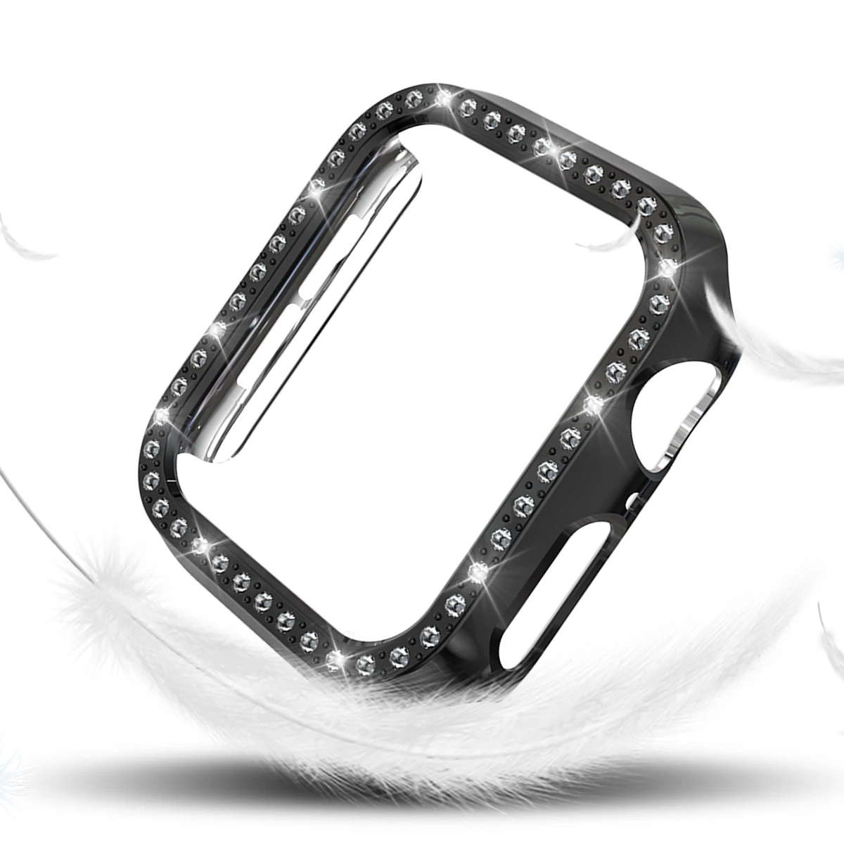 Чехол для Apple watch, Алмазный ПК, анти-осенний жесткий корпус, iWatch serise 4, 3, Аксессуары для часов, 44 мм, 40 мм, защитный чехол