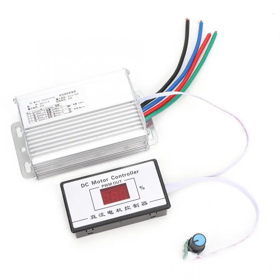 DC12~ 60V 60A щетка цифровой двигатель дисплея регулятор оборотов регулятор регулятора
