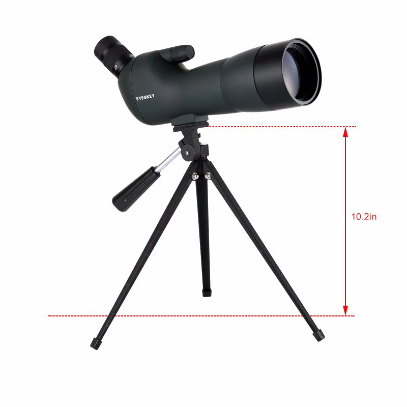 Eyeskey Водонепроницаемый угловой 20-60x60mm Зрительная труба зум уличный Монокуляр Телескопы w/Штатив для Birdwatch охоты - Цвет: Зеленый