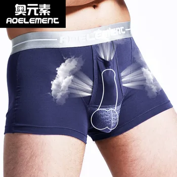 

Men's Modal soft Men's Underwear boxershort Scrotum Care Capsule Function Youth Health Seoul convex separation Boxer 3PCs