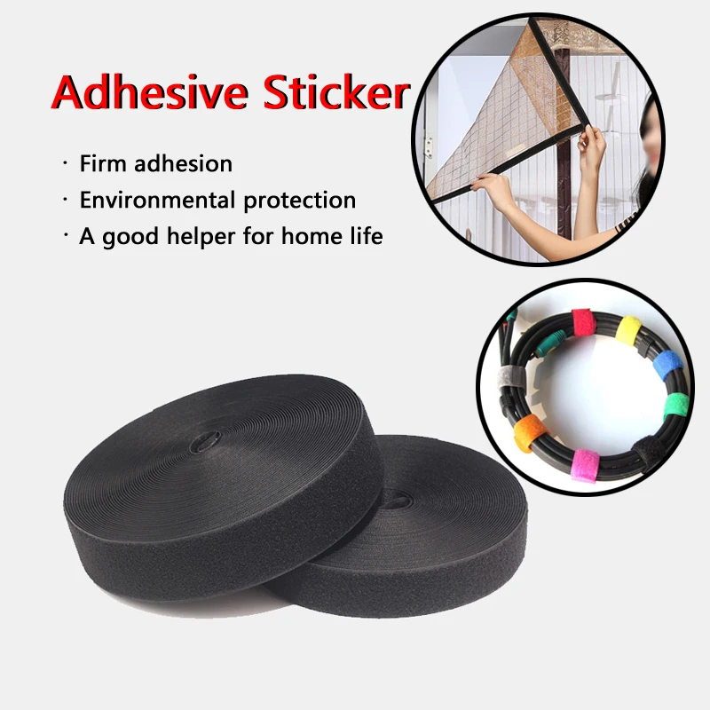 2 рулона/комплект самоклеящаяся лента липучка для крепления 30 мм х 1 м|Наклейки на