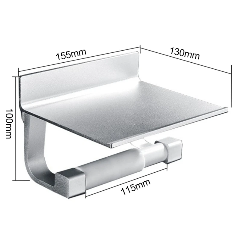 Держатель для туалетной бумаги в ванной комнате, держатель для туалетной бумаги, алюминиевый держатель для бумажных полотенец, держатель для кухонных рулонов
