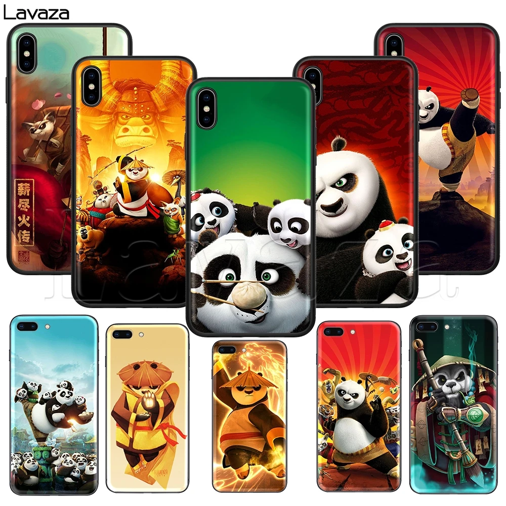 

Lavaza Kung Fu Panda Silicone Soft Case for iPhone 11 Pro XS Max XR X 8 7 6 6S Plus 5 5S SE