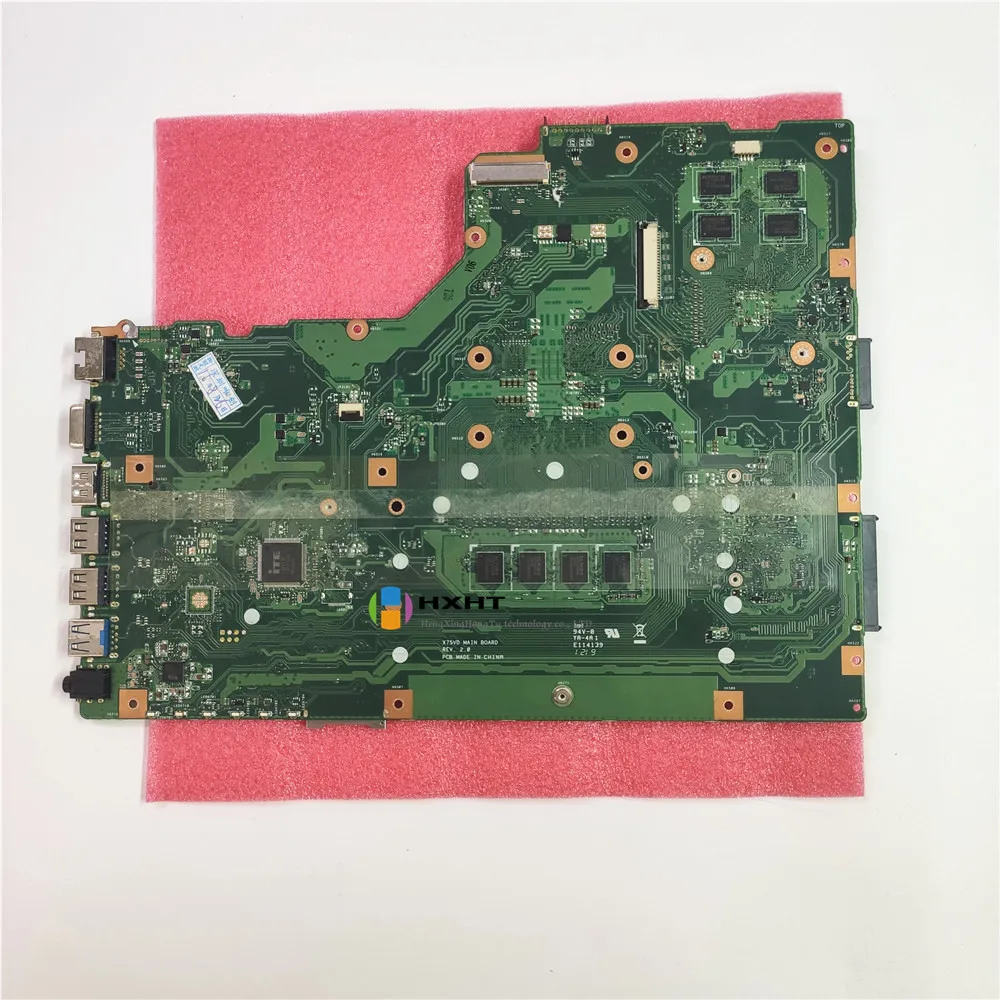 Для Asus X75A X75VD X75VB Материнская плата ноутбука основная плата с GT610M GPU 4G ram DDR3 HM76 HM77 полностью протестирована