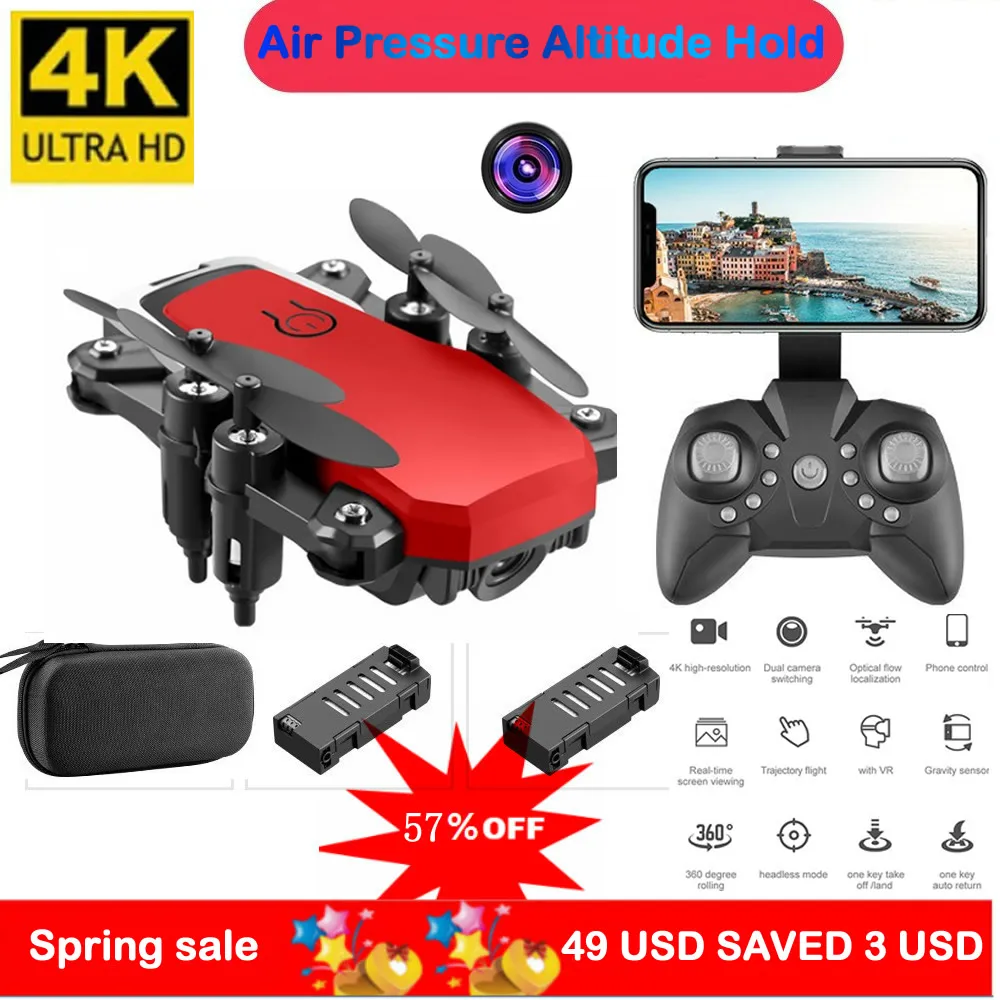 Oringal LF606 Mini RC Drone 4K HD with Camera Remote Control Helicopter One-Key Return WIFI Foldable Quadcopter Toy ASSOT