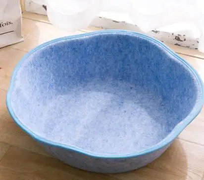 Dual-use Pet Cat Bed Sleeping Nest Detachable Cat Kitten House High Quality Padded Cat Dog Small Pets Rest Bed Pets Eco-friendly - Цвет: Blue