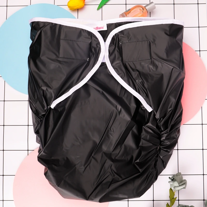 FUUBUU-BLACK-M/L free adult diapers pvc adult diaper cloth diaper incontinence pants for adults abd l