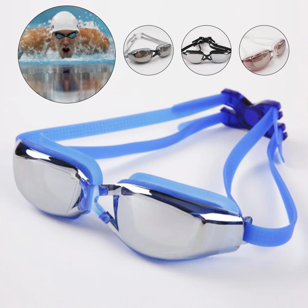

Anti-Fog Swim Goggles Swimming Glasses Adjustable UV Protection Adult Waterproof Swimming Goggles Eyeglasses