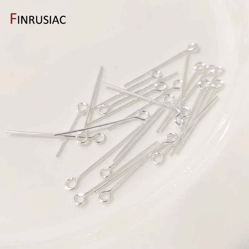 100Pcs Plated Eye head Pins Flat Head Pins Ball head Pins