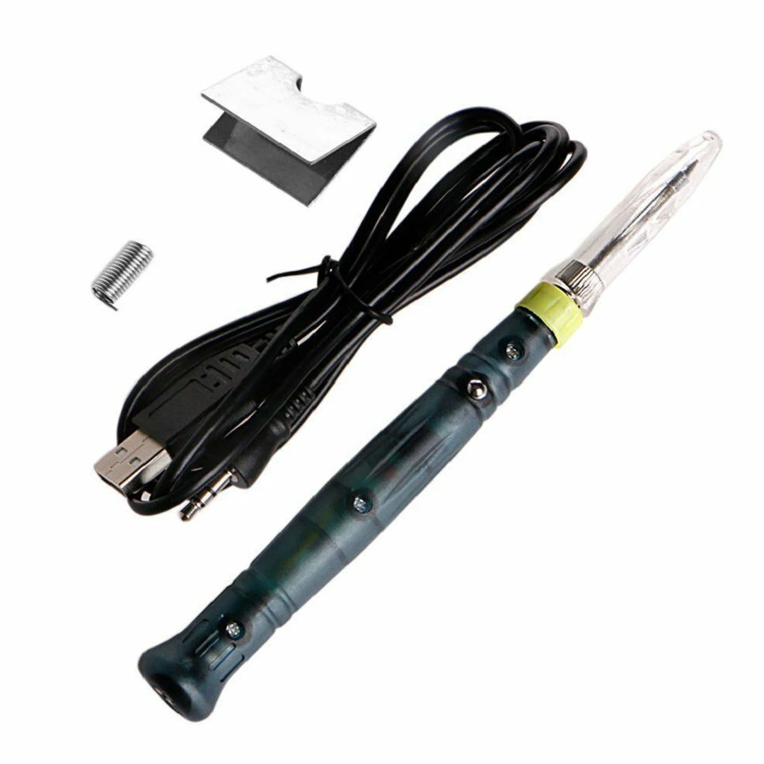 Mini Portable Professional Soldering Iron Pen Constant Temperature USB Powered 5V 8W Welding Kit Precision Weld Repair Hand Tool