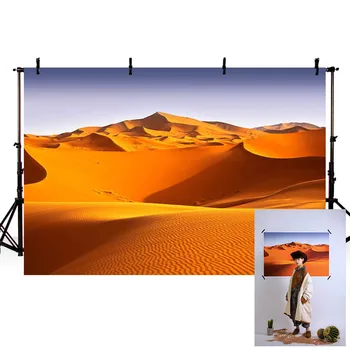 

Mehofond Natural Scenery Desert Backdrops Golden Sand Dunes Sunshine Children Portrait Photography Backgrounds for Photo Studio