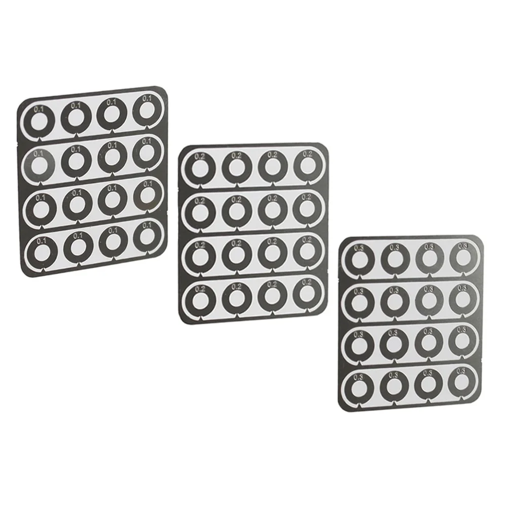 Stainless Steel Super Precision Gear Set Shims (0.1mm, 0.2mm, 0.3mm)