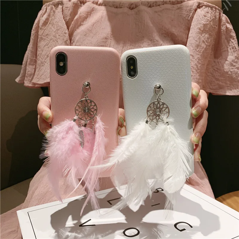 

case for iPhone 11 XR 7 8 11 Pro Max X XS Max Plus 6 6s cover dreamcatcher pendant Soft Case