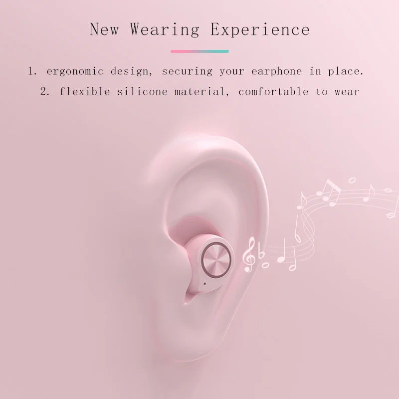 True Wireles Bluetooth Headphones Handsfree Game Earphones In Ear TWS Waterproof Earbuds Sport Headset for Samsung Xiaomi iPhone