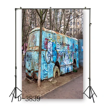 

HUAYI background for taking photo of hip hop party colorful graffiti photo shoot backdrodp studio props photobooth