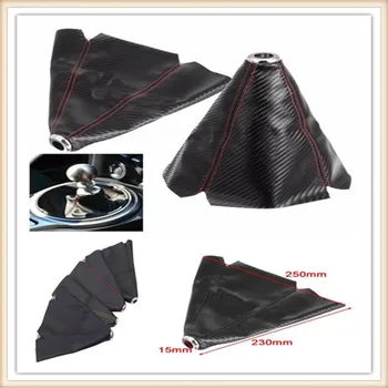 

Fiber Leather Gear Knob Automatic Shifter Boot Cover for Chevrolet Cobalt Celta West Uplander Cavalier Astra