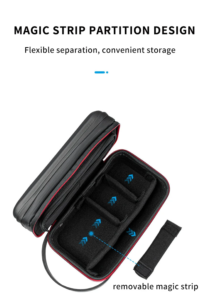 osmo acessórios ação à prova dwaterproof água levando caso espaço ajustável