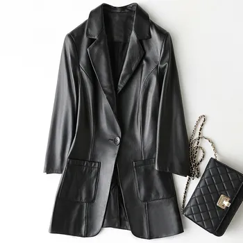 

Korean Vintage Sheepskin Coat Women's Fur Coat Spring Autumn Real Genuine Leather Jacket Women Clothes 2020 Suit Tops ZT2447