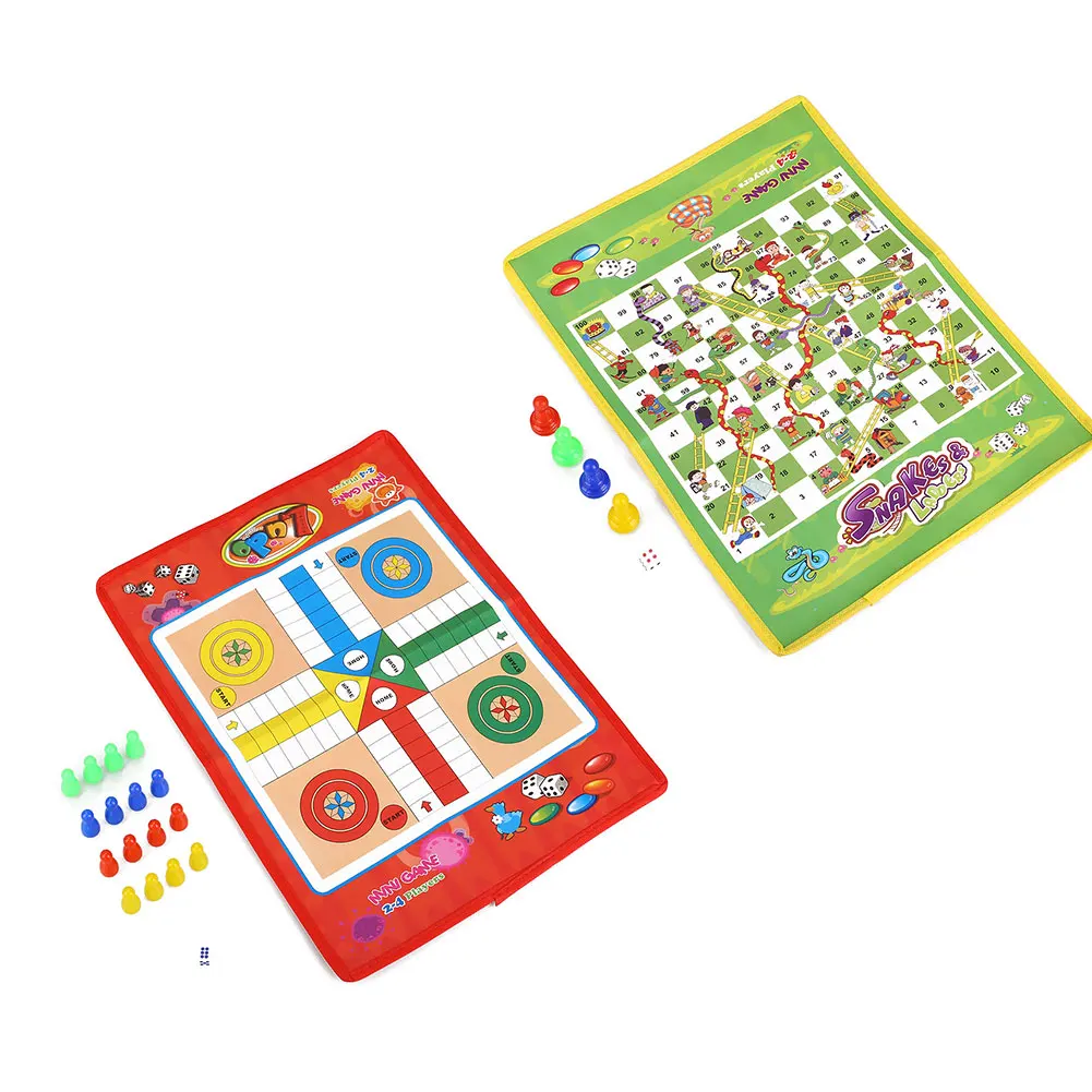 Шахматы Людо складной Snake Chess детей портативный игра-головоломка дошкольников
