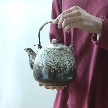 

Ceramic teapot kiln large capacity high temperature resistant Chinese tea pot with filter net restaurant household kettle