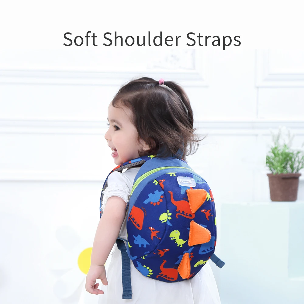 Sunveno Children's Backpack Bag for Boys Girls Toddler Preschool Kids Lunch Bag – Safety Harness Leash,Dinosaur, Lightweight 6