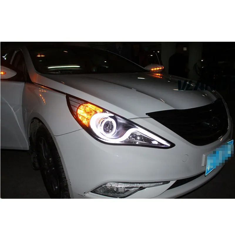 VLAND завод для автомобильных фар SONATA 2011 2013 2014 головная лампа с поворотом + DRL