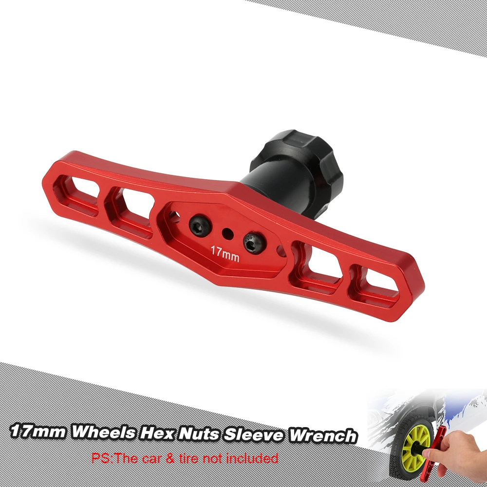 17mm Wheels Hex Nuts Sleeve Wrench Tool for 110 HPI RC Car (3)