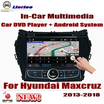 

For Hyundai Maxcruz 2013~2018 Car DVD Player GPS Navi Navigation Android 8 Core A53 Processor IPS LCD Screen Radio BT SD USB AUX