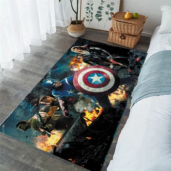 

New Superman/Batman/US Captain/The Avenger Thick Carpet Mat for Living Room Doormat Flannel Print Bedroom Non-slip Floor Rug 008