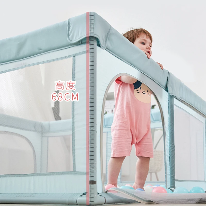 IMBABY Children's Playpen with 50 Ocean Balls for Free Baby Fence Dry Ball Pool Safety Barriers Foam Protection baby playpen